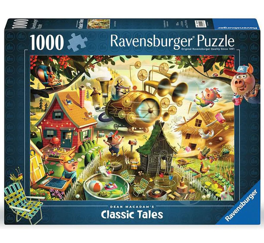 Ravensburger MacAdam: Look Out Little Pigs Puzzle 1000pcs