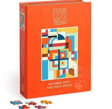 Galison Galison Frank Lloyd Wright December Gifts Book Puzzle 500pcs