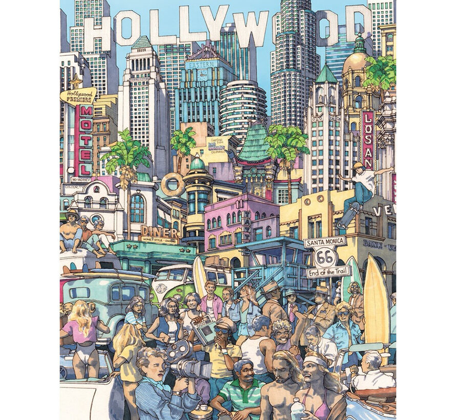 New York Puzzle Co. Max Tilse: California Dreaming Puzzle 500pcs