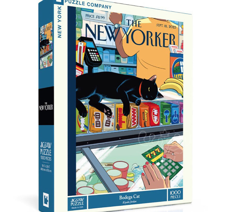 New York Puzzle Co. The New Yorker: Bodega Cat Puzzle 1000pcs