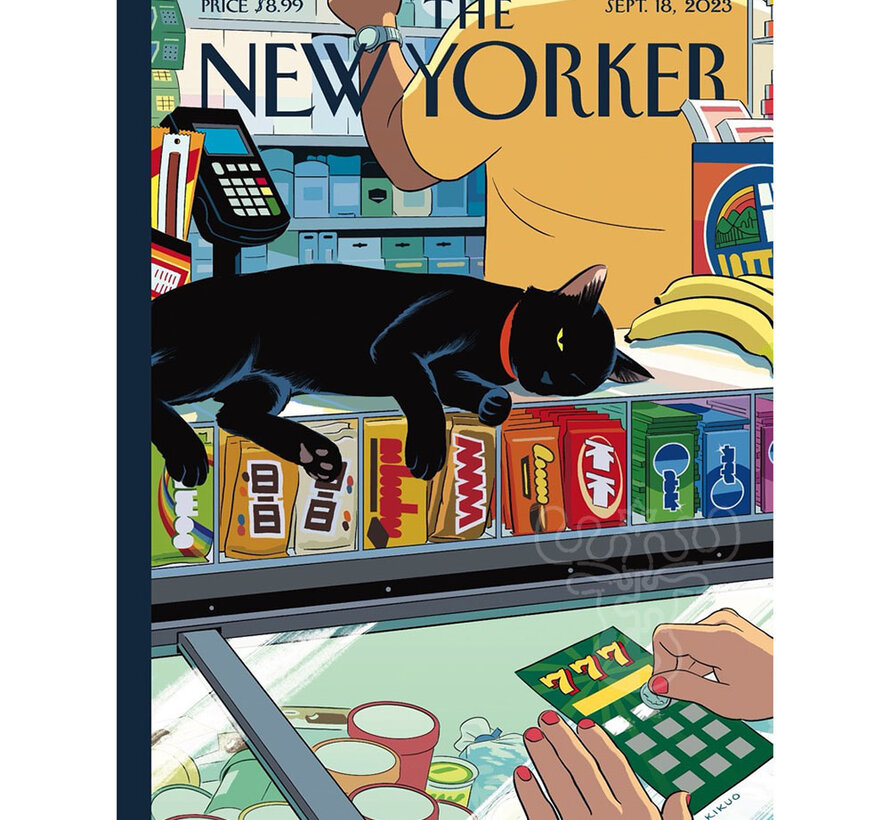 New York Puzzle Co. The New Yorker: Bodega Cat Puzzle 1000pcs