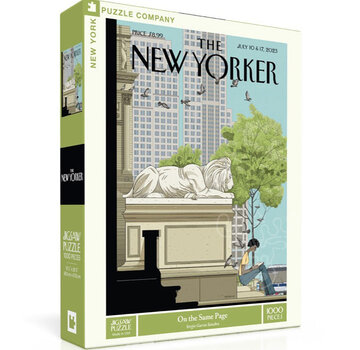 New York Puzzle Company New York Puzzle Co. The New Yorker: On the Same Page Puzzle 1000pcs