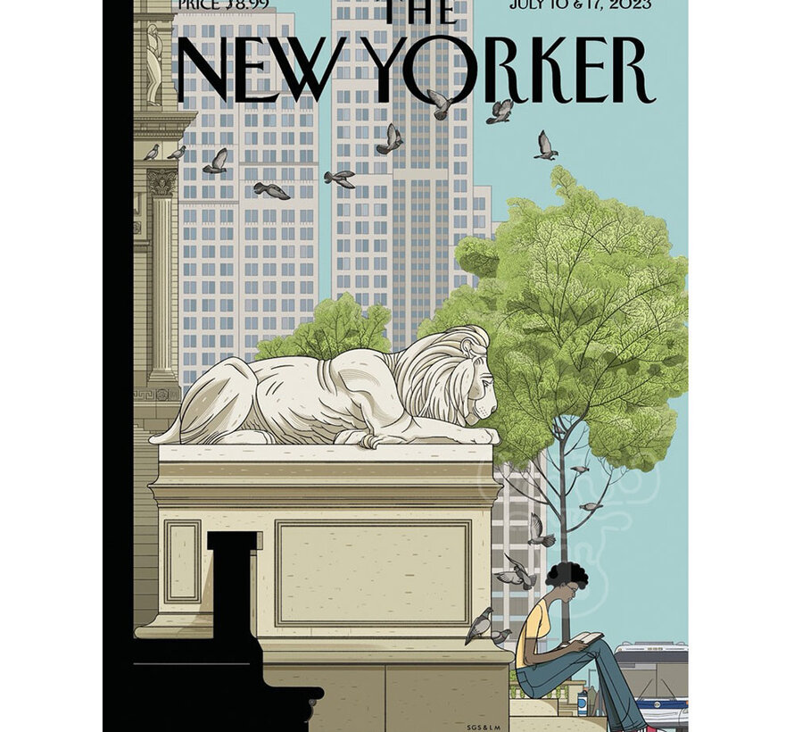 New York Puzzle Co. The New Yorker: On the Same Page Puzzle 1000pcs