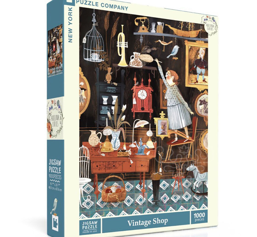 New York Puzzle Co. Adelina Lirius: Vintage Shop 1000pcs