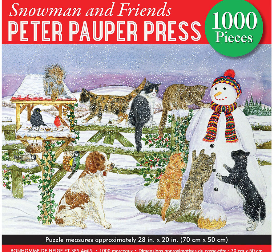 Peter Pauper Press Snowman and Friends Puzzle 1000pcs