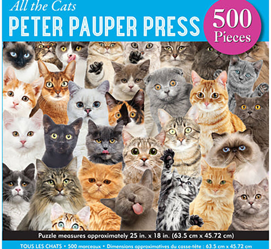 Peter Pauper Press All the Cats Puzzle 500pcs