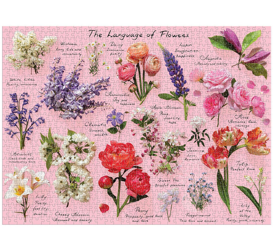 Galison Language of Flowers Puzzle 1000pcs
