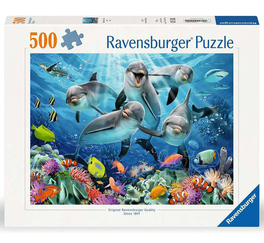 Ravensburger Dolphins in the Coral Reef Puzzle 500pcs
