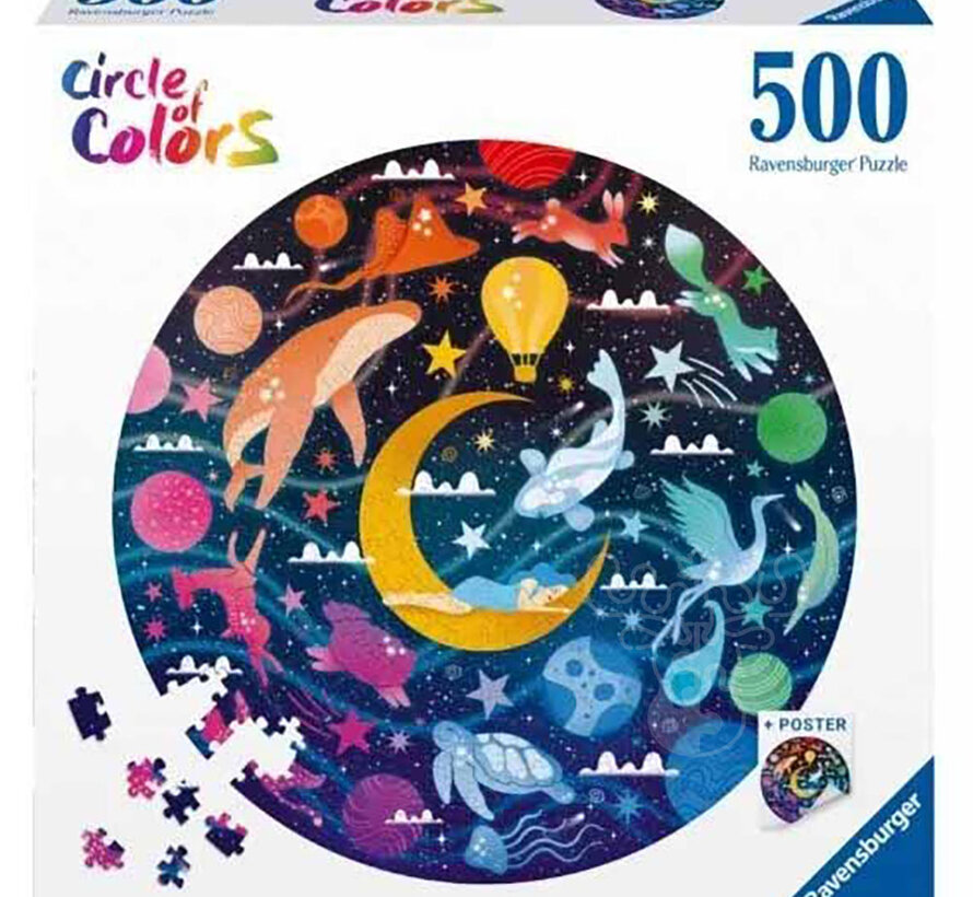Ravensburger Circle of Colors: Dreams Round Puzzle 500pcs
