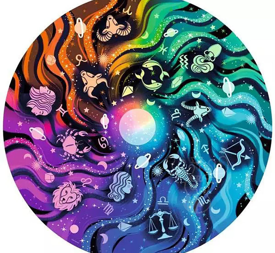 Ravensburger Circle of Colors: Astrology Round Puzzle 500pcs