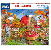 White Mountain White Mountain Fall at the Farm Puzzle 1000pcs