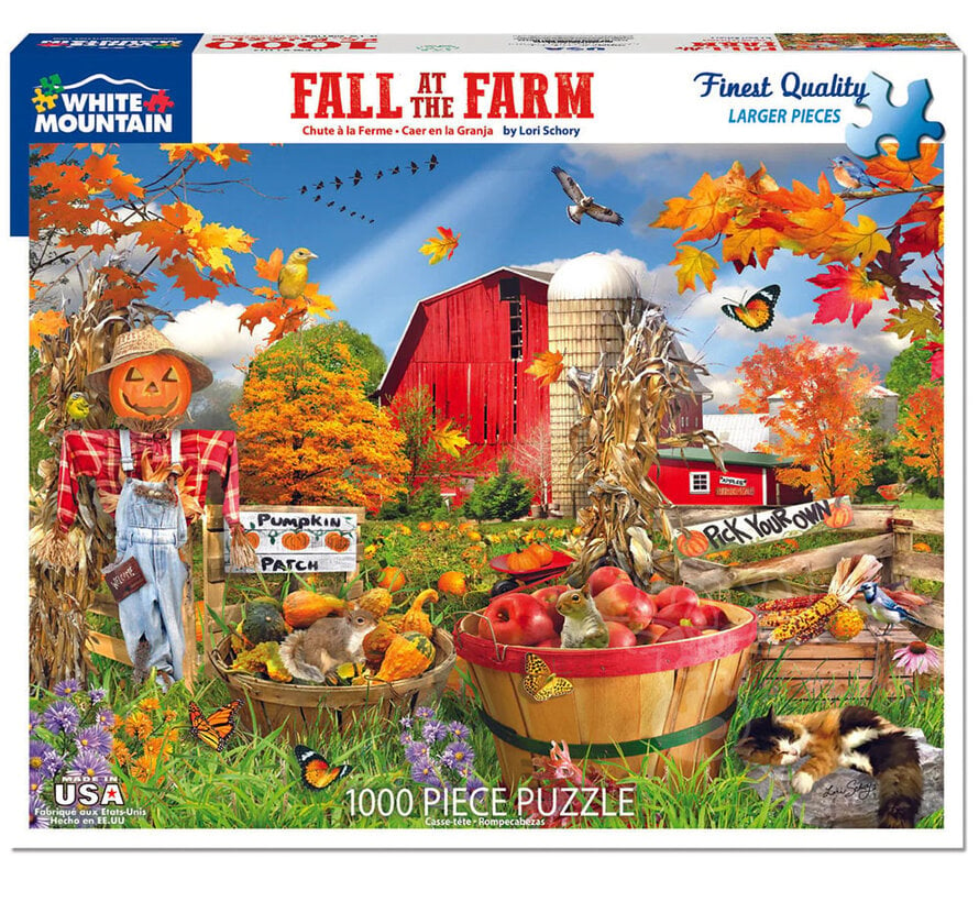 White Mountain Fall at the Farm Puzzle 1000pcs