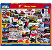 White Mountain White Mountain I Love Iowa Puzzle 1000pcs