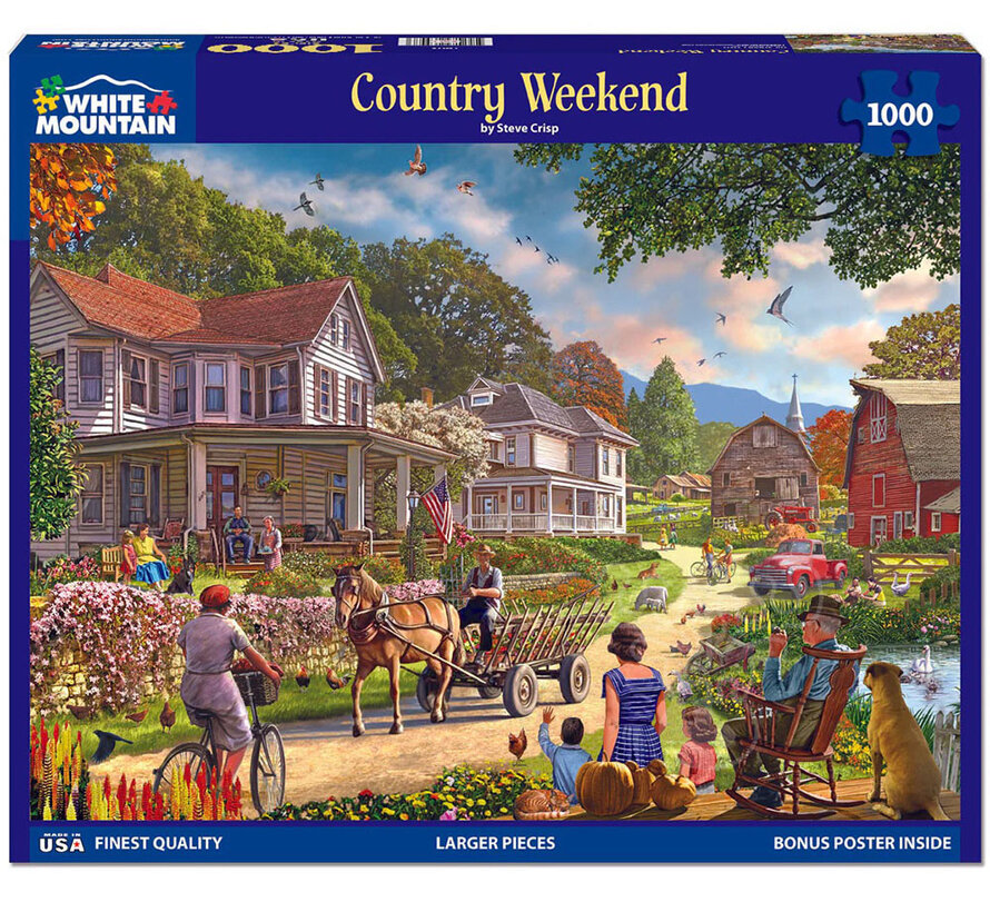 White Mountain Country Weekend Puzzle 1000pcs