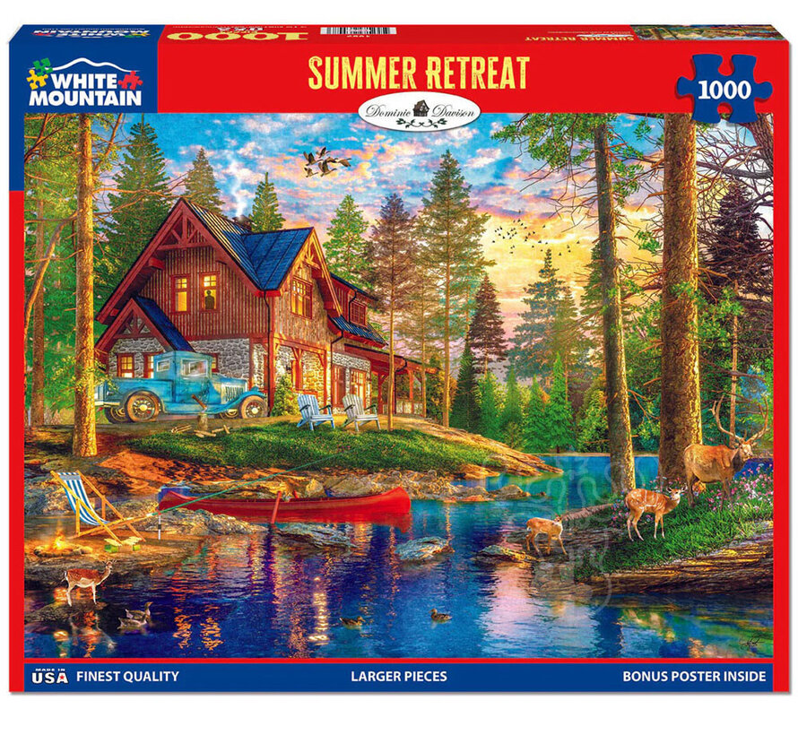 White Mountain Summer Retreat Puzzle 1000pcs