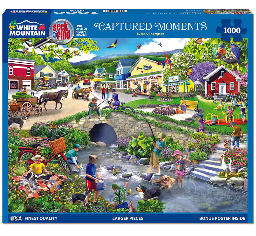 White Mountain Captured Moments - Seek & Find Puzzle 1000pcs