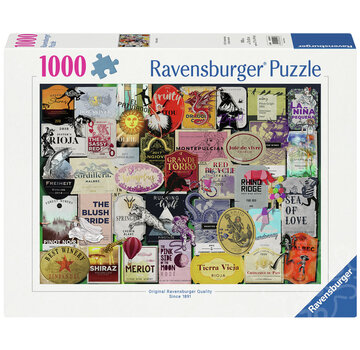 Ravensburger FINAL SALE Ravensburger Wine Labels Puzzle 1000pcs