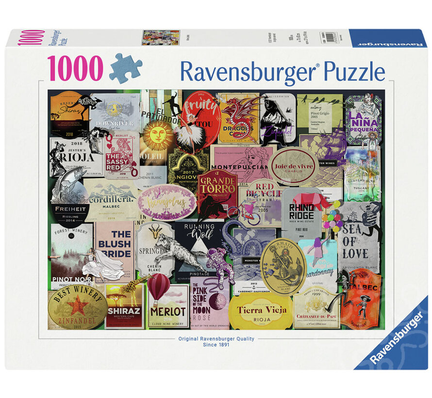 Ravensburger Wine Labels Puzzle 1000pcs