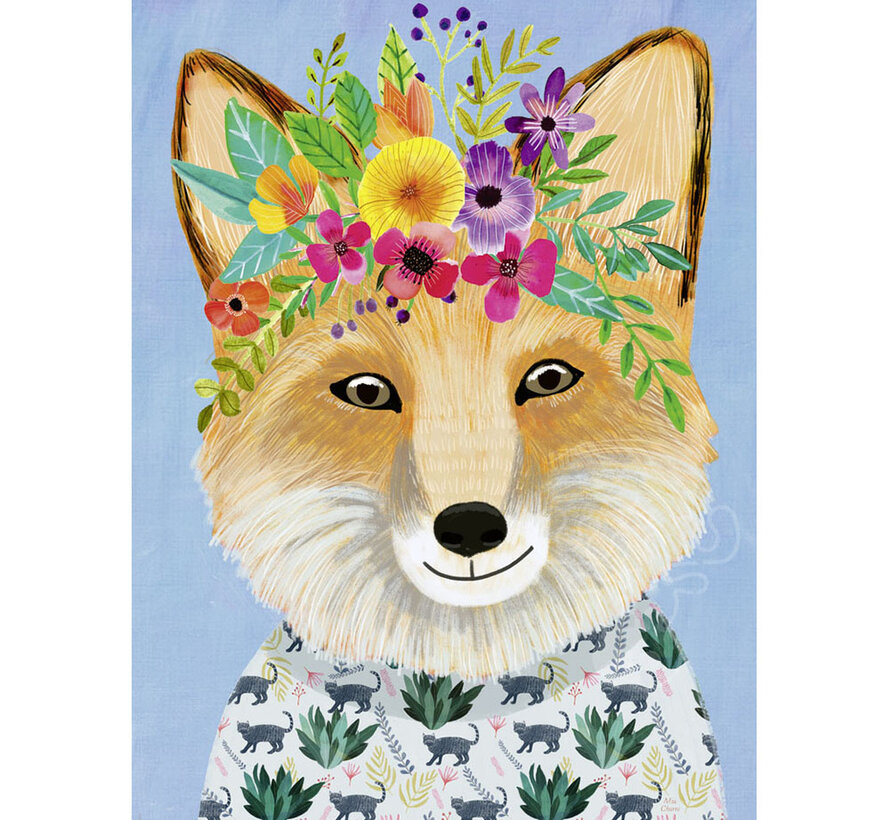 Heye Floral Friends Friendly Fox Puzzle 1000pcs