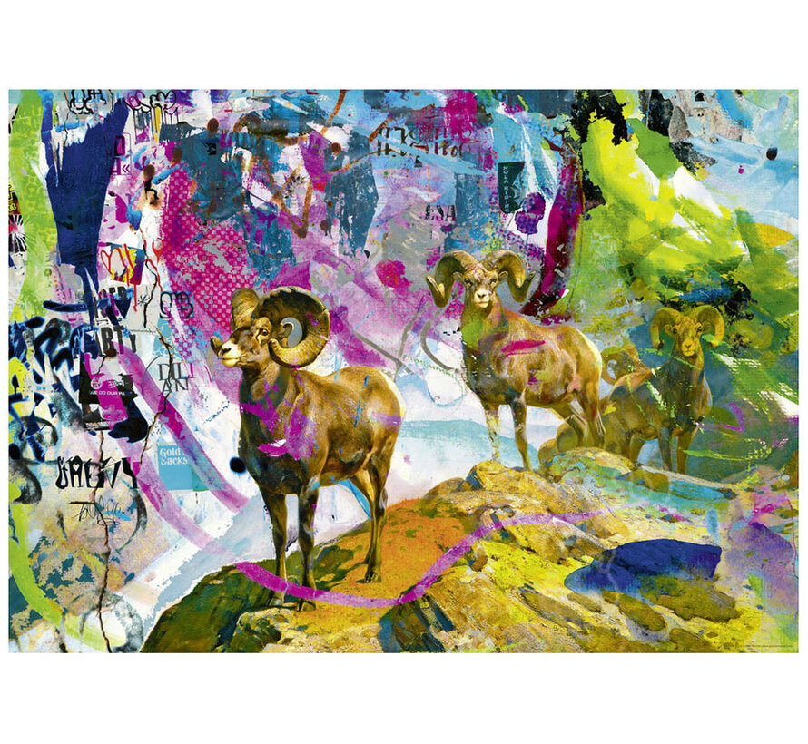 FINAL SALE Heye Rebrush: Big Horns Puzzle 1000pcs