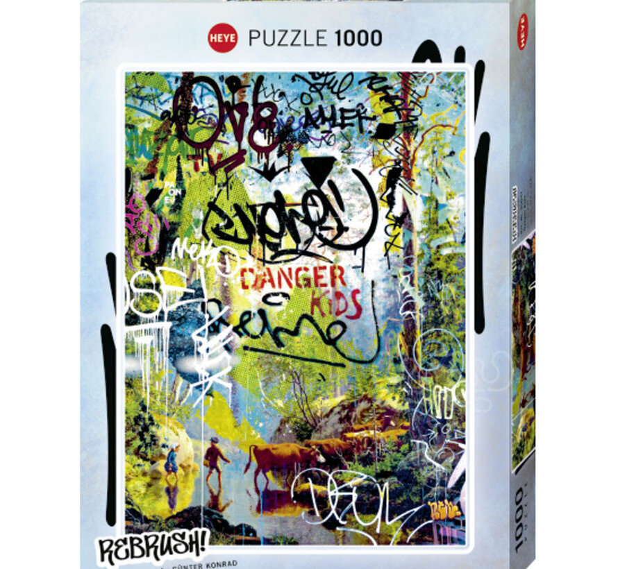 FINAL SALE Heye Rebrush: Danger Kids Puzzle 1000pcs