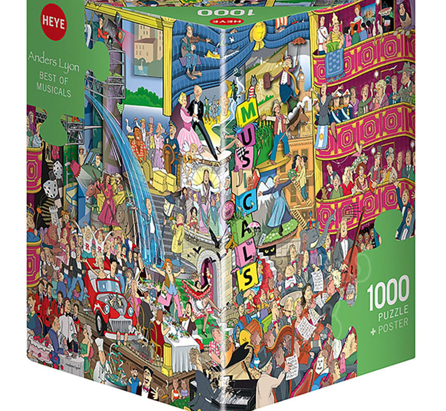 Heye Best of Musicals Puzzle 1000pcs Triangle Box