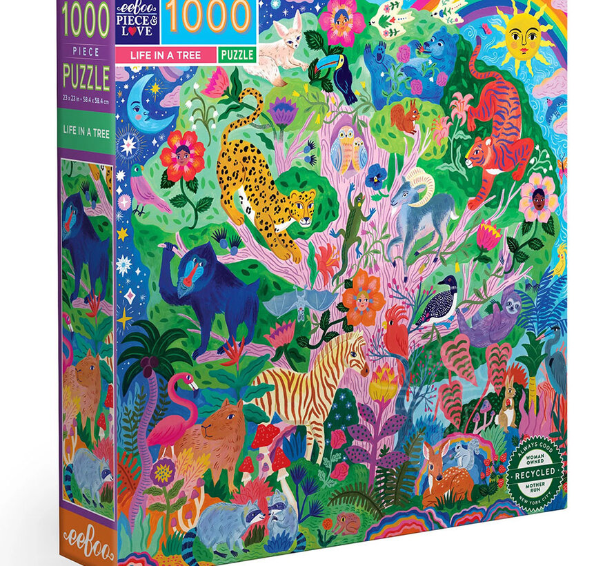 FINAL SALE eeBoo Life in a Tree Puzzle 1000pcs