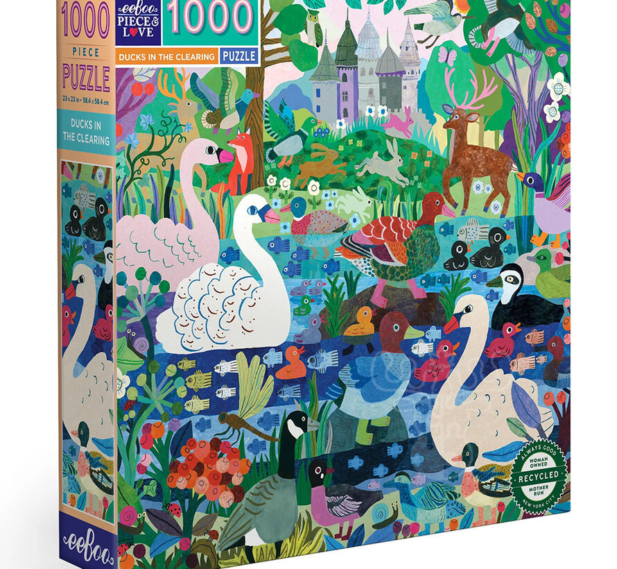 eeBoo Ducks in the Clearing Puzzle 1000pcs