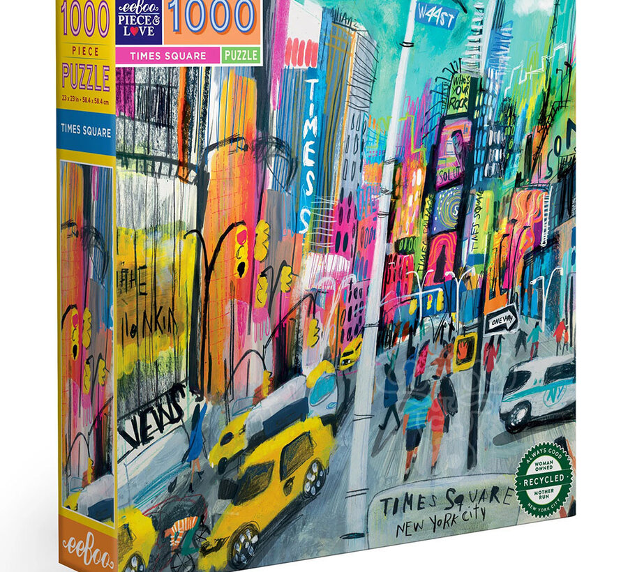 FINAL SALE eeBoo Times Square Puzzle 1000pcs