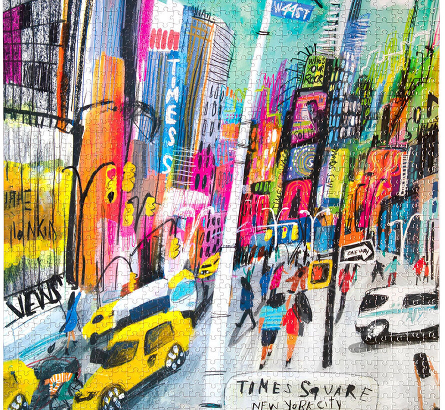 FINAL SALE eeBoo Times Square Puzzle 1000pcs