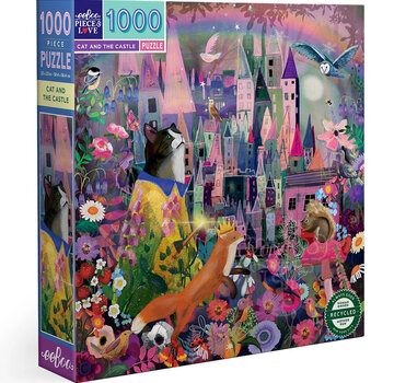 EeBoo eeBoo Cat and the Castle Puzzle 1000pcs