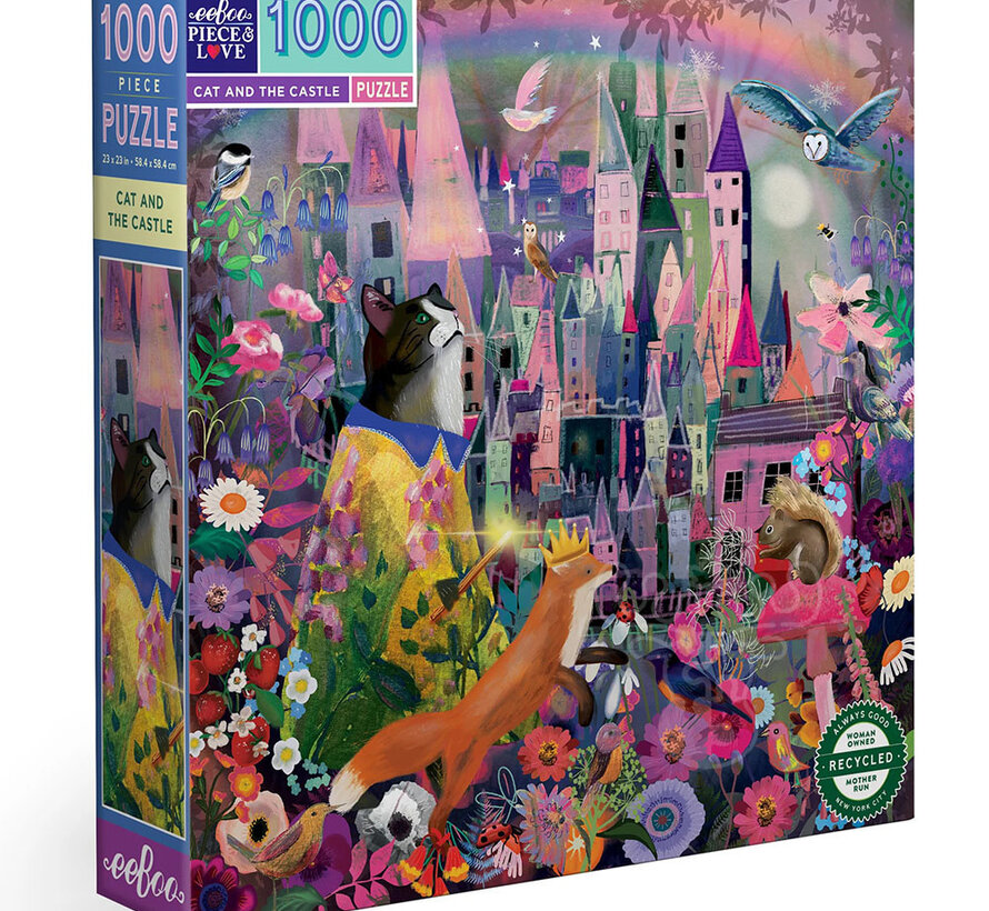 eeBoo Cat and the Castle Puzzle 1000pcs
