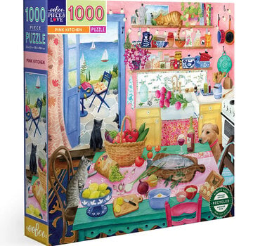 EeBoo eeBoo Pink Kitchen Puzzle 1000pcs