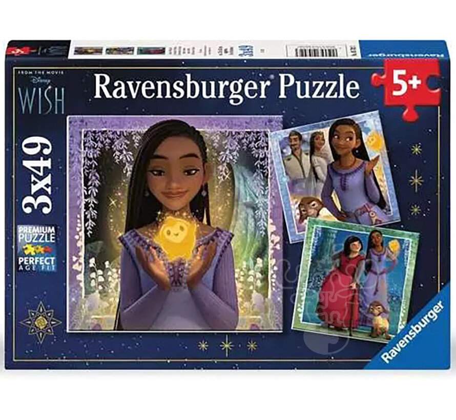 Ravensburger Disney Wish: Asha's Wish Puzzle 3 x 49pcs