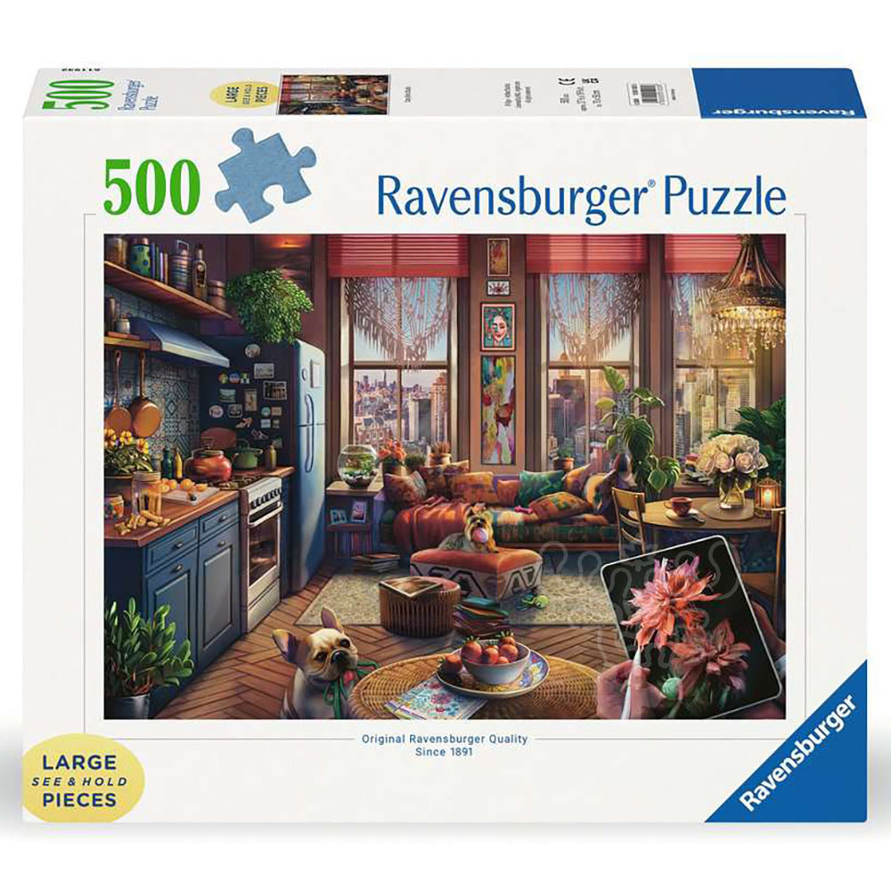 Ravensburger Cozy BoHo Studio Large Format Puzzle 500pcs