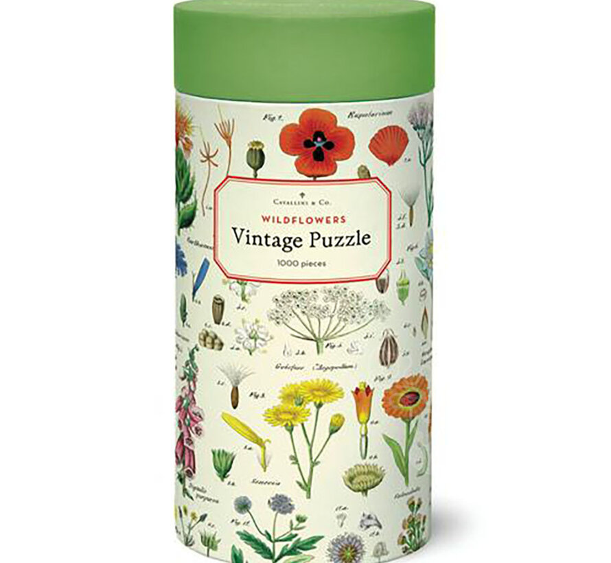 Cavallini Vintage: Wildflowers Puzzle 1000pcs