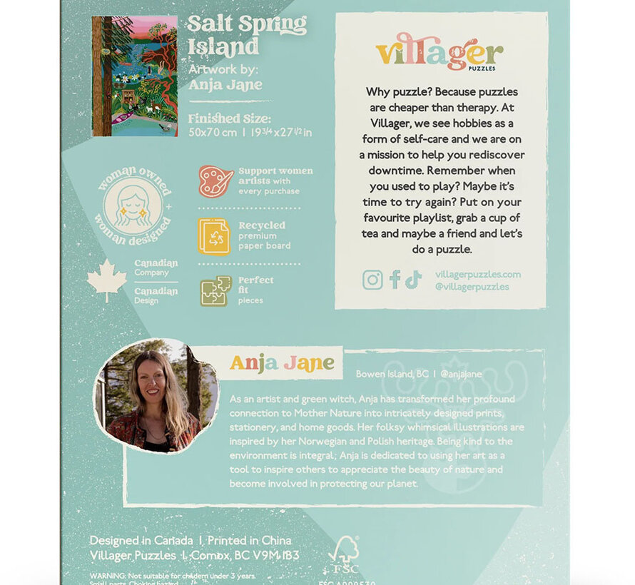 Villager Salt Spring Island Puzzle 1000pcs