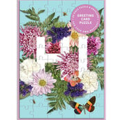 Galison Galison Say It With Flowers Hi Greeting Card Puzzle 60pcs