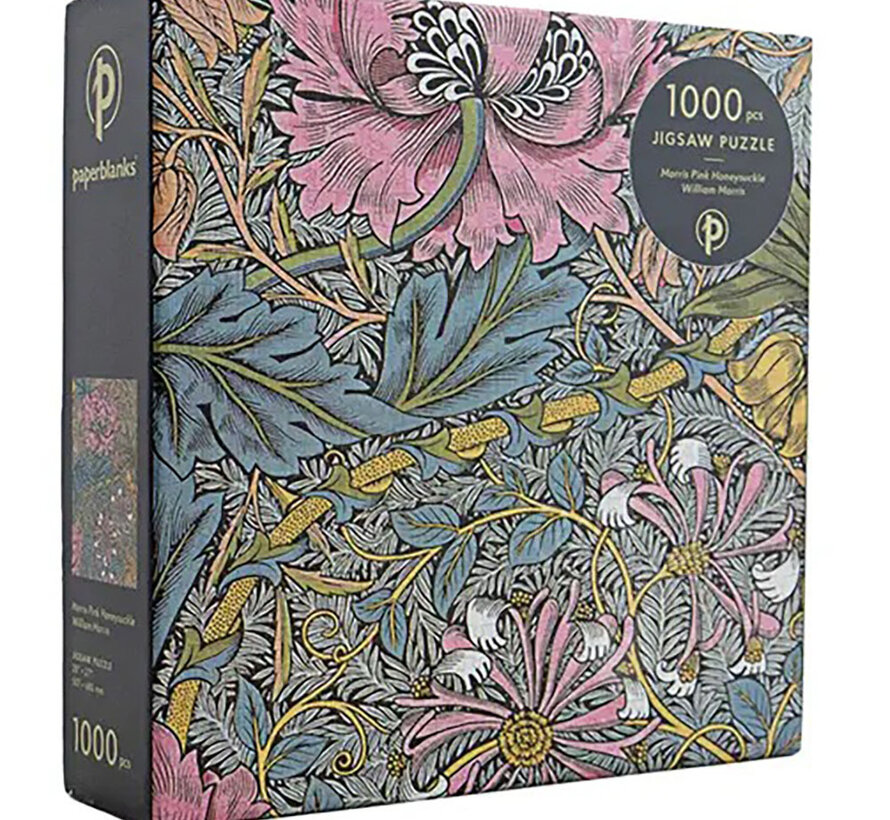 Paperblanks Morris Pink Honeysuckle, William Morris Puzzle 1000pcs