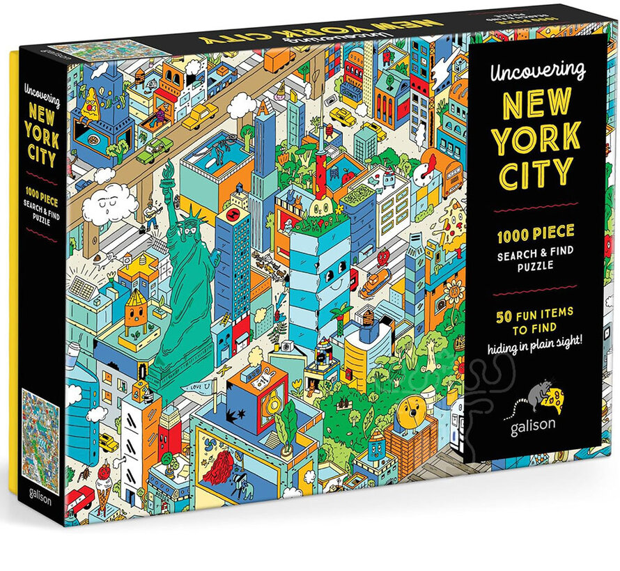 Galison Uncovering New York City Search and Find Puzzle 1000pcs