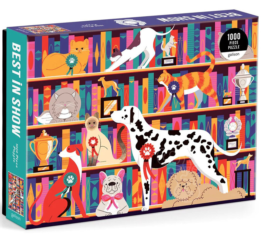 FINA L SALE Galison Best In Show Puzzle 1000pcs