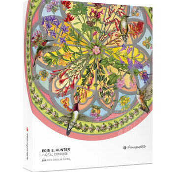 Pomegranate Pomegranate Hunter, Erin E. : Floral Compass Circular Puzzle 500pcs