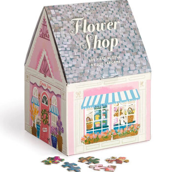 Galison Galison Joy Laforme Flower Shop Puzzle 500pcs in a House Shaped Box