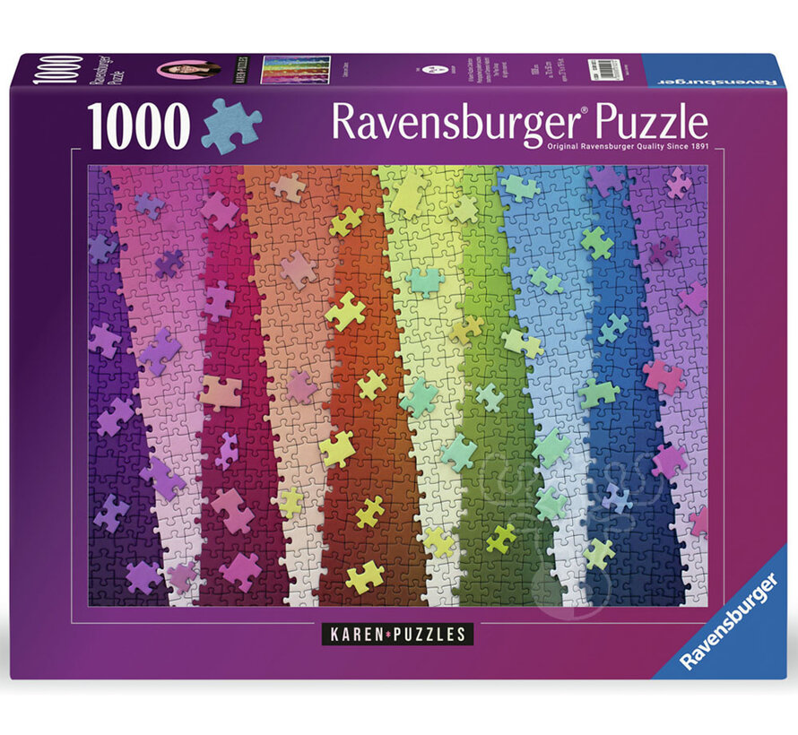 Ravensburger Karen Puzzle: Colors on Colors Puzzle 1000pcs