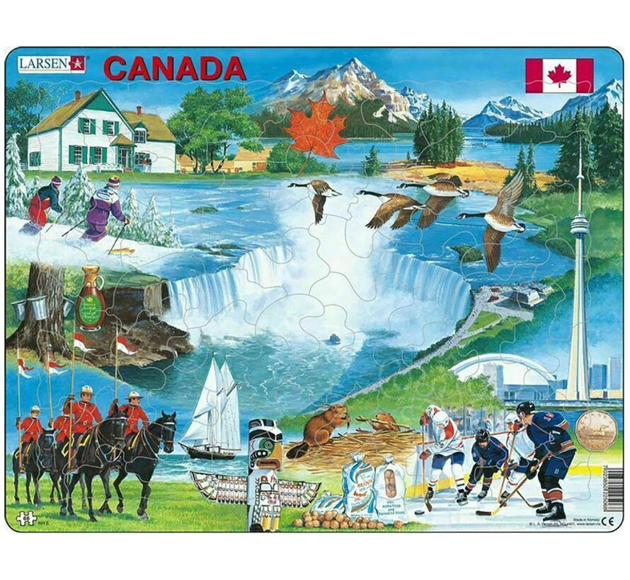 Larsen Canada Souvenir Tray Puzzle 66pcs