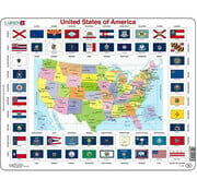 Larsen Puzzles FINAL SALE Larsen United States of America Flag Tray Puzzle 70pcs