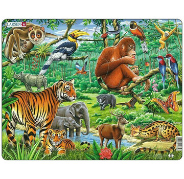 Larsen Puzzles Larsen Jungle Animals Tray Puzzle 20pcs