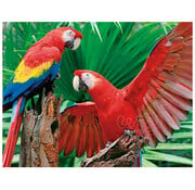 Springbok Springbok Scarlet Macaw Family Puzzle 400pcs