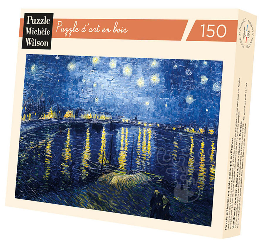 Michèle Wilson Van Gogh: Starry Night Over the Rhone Wood Puzzle 150pcs