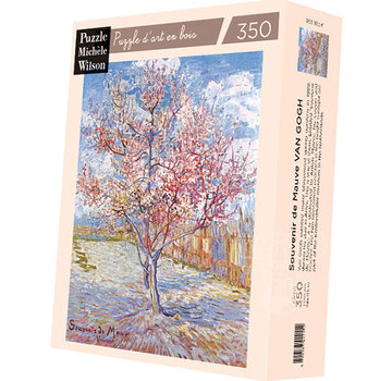 Puzzle Michèle Wilson Michèle Wilson Van Gogh: Pink Peach Trees Wood Puzzle 350pcs